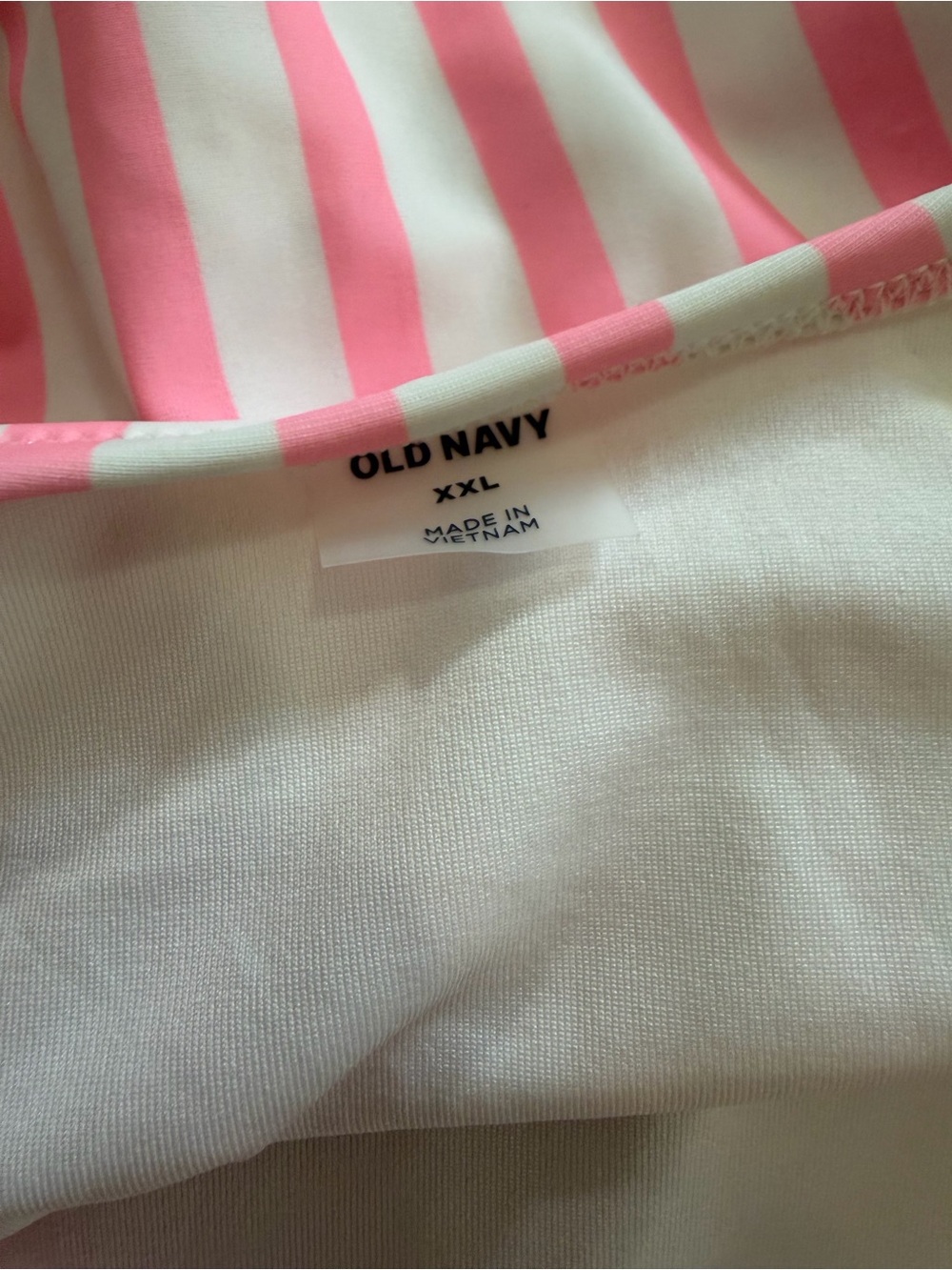 NWT Old Navy One Piece Pink Stripe Swimsuit - Picture 11 of 13